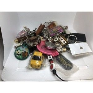 Lot of VINTAGE & COLLECTIBLE KEYCHAINS - 2.0 lbs - Travel~Advertising~more
